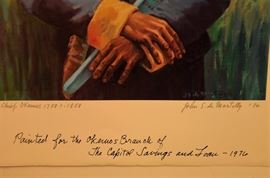 SIGNED JOHN S de MARTELLY CHIEF OKEMOS