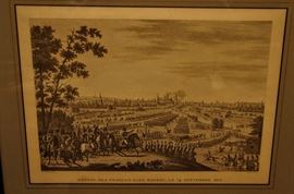 1800's NAPOLEON ENTERING VIENNA ENGRAVING