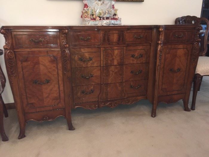 antique carved buffet
