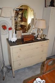 All metal dresser