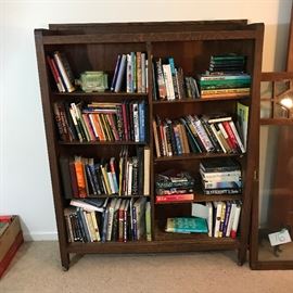  Antique oak bookcase with sliding glass doors  http://www.ctonlineauctions.com/detail.asp?id=649251