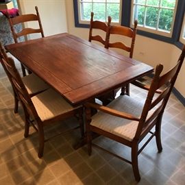  Wood dining table and (6) chairs  http://www.ctonlineauctions.com/detail.asp?id=649290
