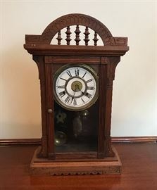  Carved wood clock  http://www.ctonlineauctions.com/detail.asp?id=649296