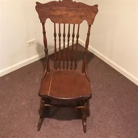  Kermit in a Carved wood rocker  http://www.ctonlineauctions.com/detail.asp?id=649340