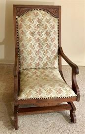 Antique Victorian platform rocker  http://www.ctonlineauctions.com/detail.asp?id=649368