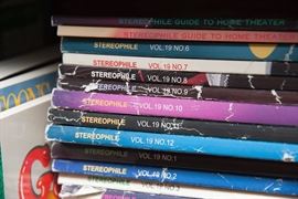 Lots of Stereophile and Absolute sound magazines