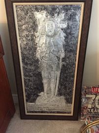 Silver embossed Knight