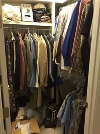 Good Men's Clothes. Size Large Shirts, 34/34 pants Lots of shoes