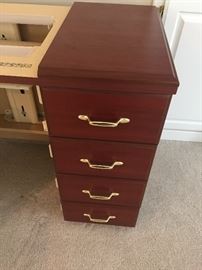 Drawers for sewing machine cabinet
