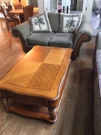 Love Seat  & Coffee Table (Guild Craft "Montego Bay")
