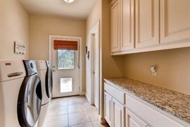 Full size washer and dryer.