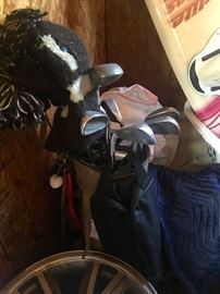 Golf clubs.