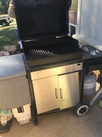 Gas grill.