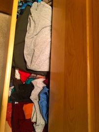 Adult and child clothing.