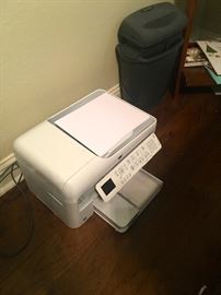 Printer and shredder.