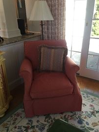 Boston Interiors Nantucket Red Chair 
