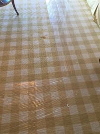 Large Wool Check Rug, 10x13