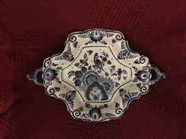 Delft Blue & White Display Bowl (13.5” x 9”)   90.—