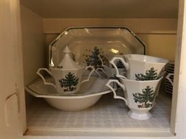 Christmas Tree Pattern Holiday Service  (twenty - seven pieces)  
60.—
