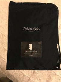 Calvin Klein Travel Pillow with Carrying Bag  12.— (each - two available)