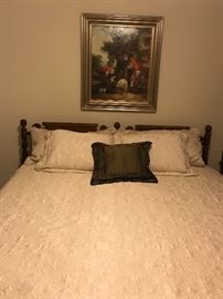 King Size Traditional Headboard & Frame   90.—