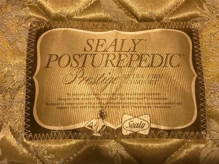 King Size Sealy Posturepedic Mattress and Box Springs   375.—
(excellent condition)