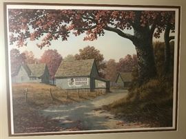 Jim Harrison ‘Shrine Circus’ (signed & numbered print - double matted, framed and non-glare glass - image size 24” x 18”)  195.—