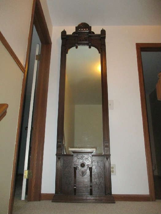 Wonderful wall mirror and stand, hall tree
