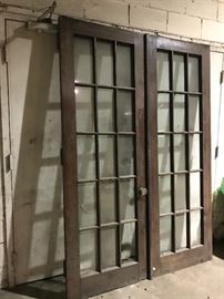 Paned Double Doors