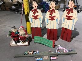 Vintage Christmas-Folk Art Santas