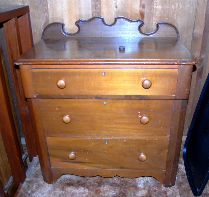 Small walnut dresser or Night / Wash Stand