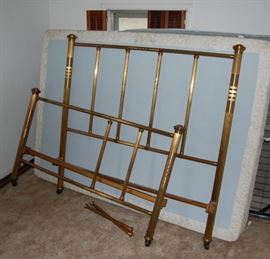 One of two Matching Brass beds
