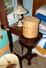 Unusual Mahogany Stand... Tobacco? Liquor?