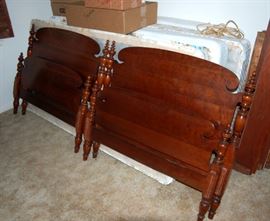 Pair of VERY NICE Antique Twin Beds