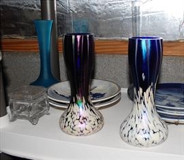 Amazing Blue Glass - Pic Does Not Do Them Justice!