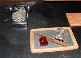 Old Phone & Desk set