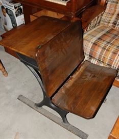 Nice Old School Desk Bench