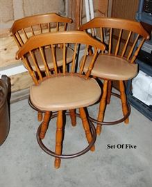 Set 5 Bar Stools