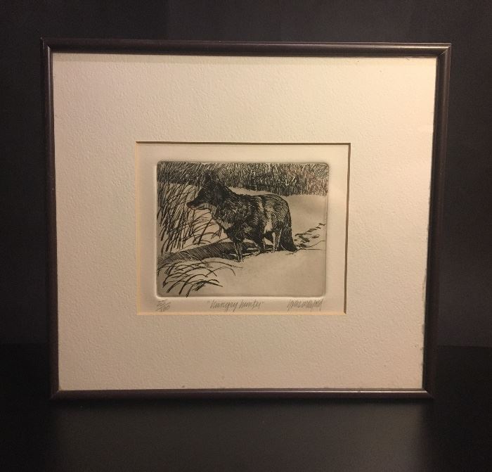 Original Framed Western art by Hollis Williford 