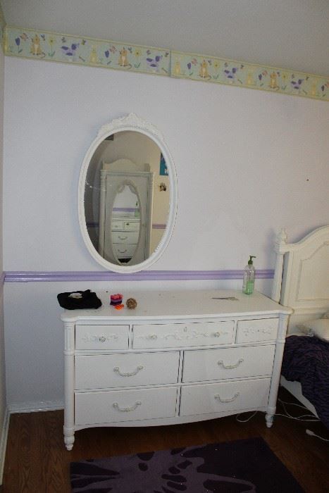 low boy dresser and mirror