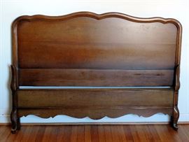 Bassett Mid Century French Provincial Style Full Size Bed with Frame and Slats