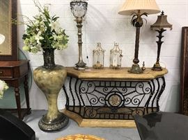 Ladlows wrought iron entry table

$275