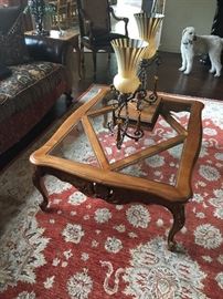 Ethan Allen legacy 
Coffee table
And two matching end tables
$250 