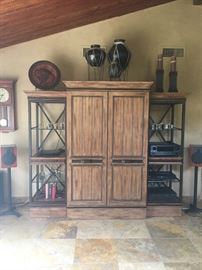 Rustic entertainment center 

$550