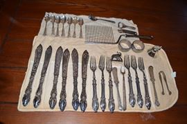 Silverplate Set/ Sterling Spoons