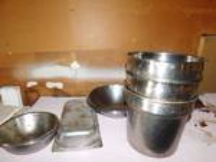 Lot of Stainless Steel Bowls

