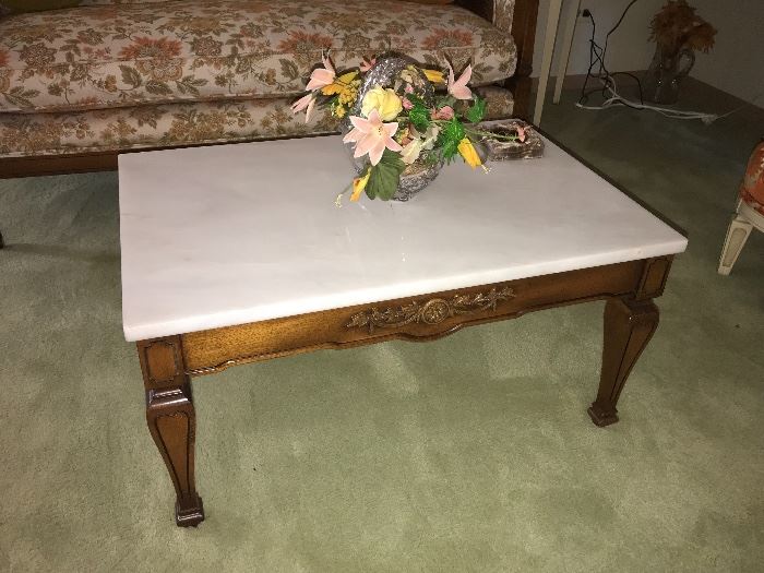 Another marble topped coffee table (this one much smaller)