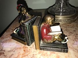 Vintage metal Ronson bookends