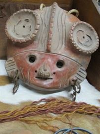 Mayan pottery Mask