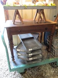 Antique Table with Drawer